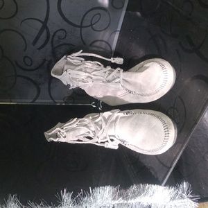 Light grey Minnetonka boots